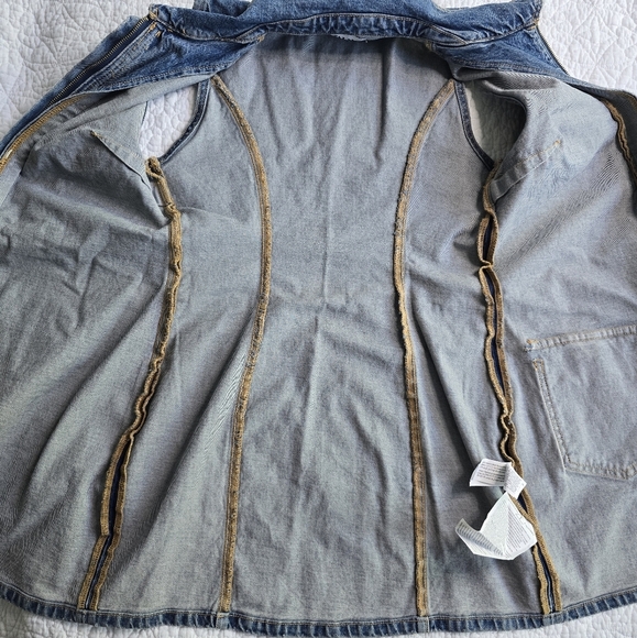 Zara Mini Zippered Sleeveless Denim Dress - Picture 14 of 15